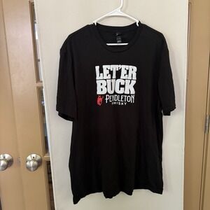 District‎ Men's 2XL Black Pendleton Whisky Short Sleeve Tee T-Shirt Top Rodeo